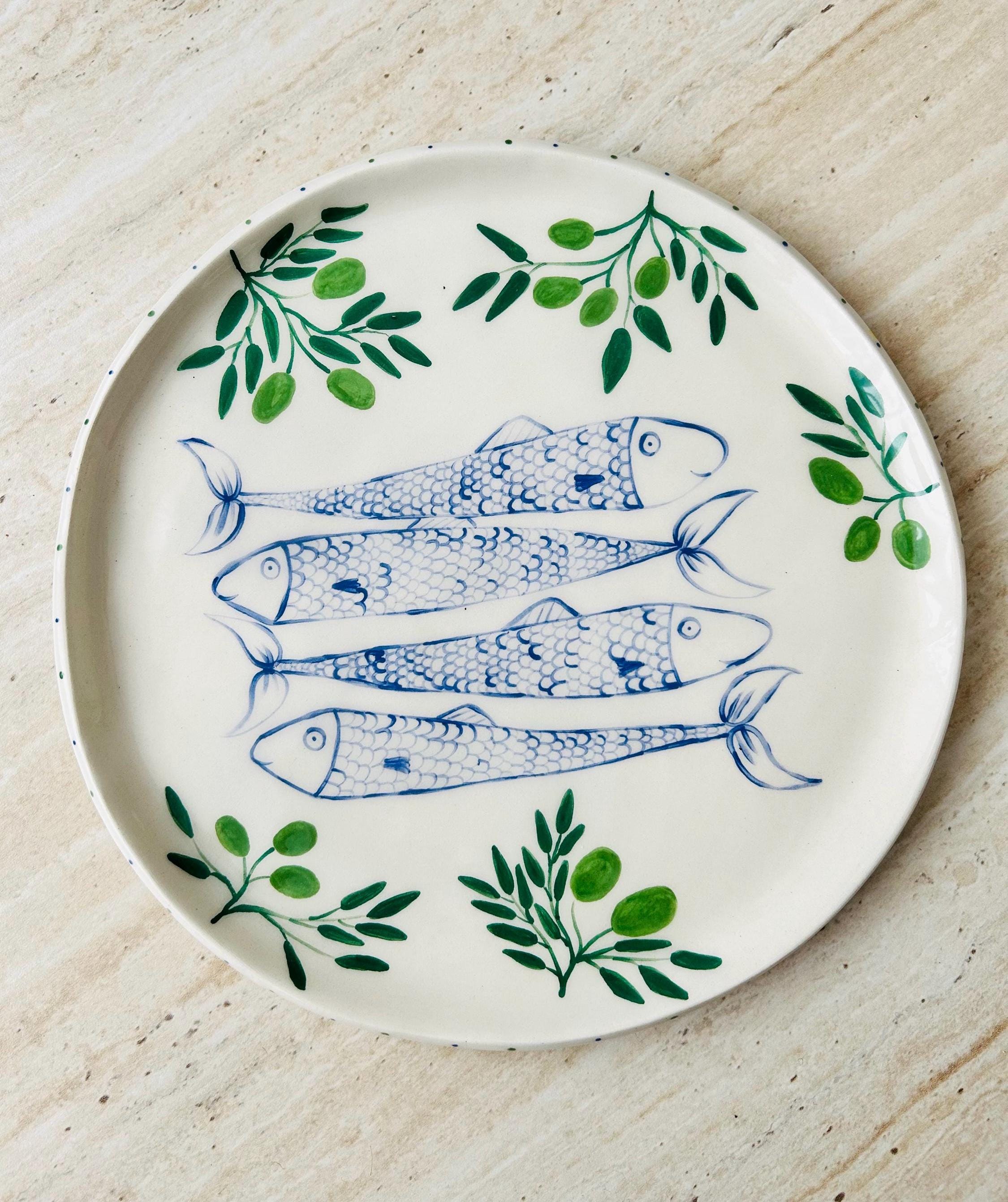 Italy fish plates - Etsy 日本
