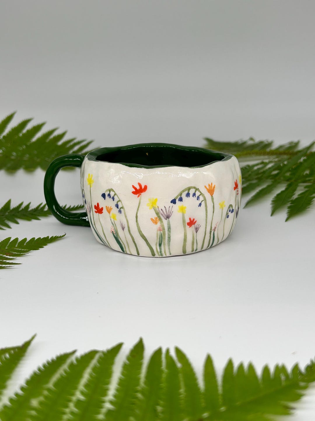 Handmade Ceramic Mug – Wildflower Meadow Design – Nature Inspired ...