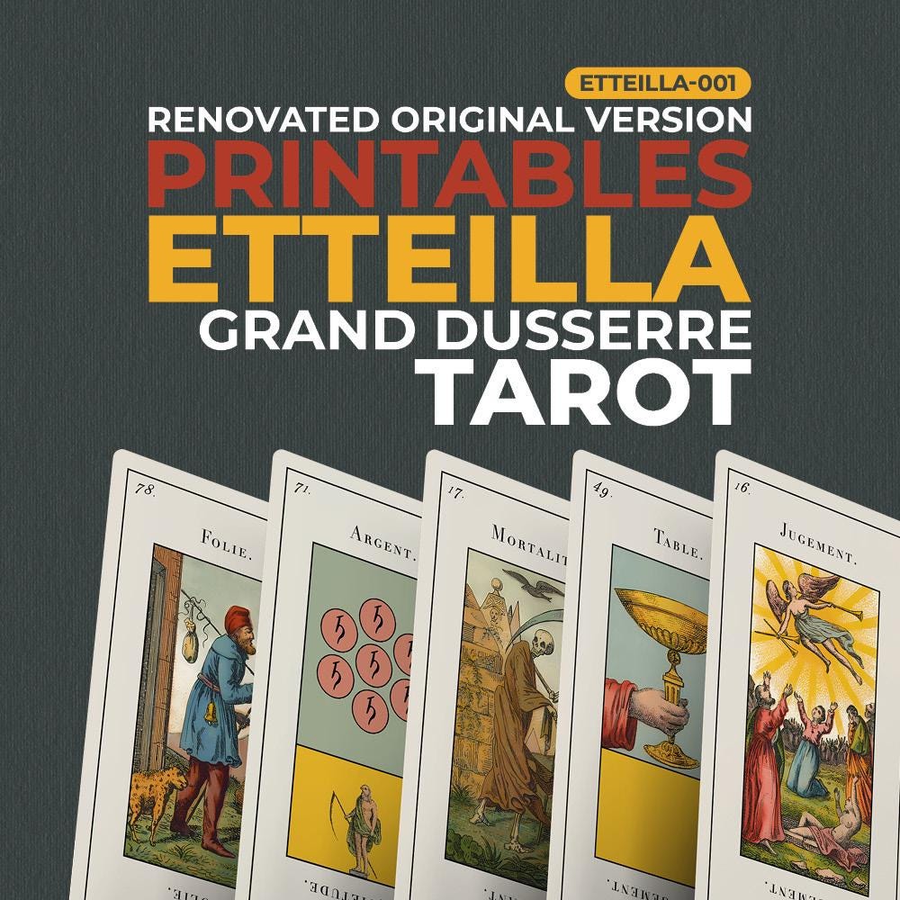 Etteilla tarot - Etsy 日本