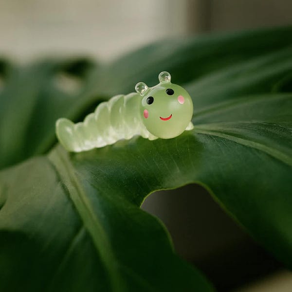 Caterpillar Plant Magnet (Large Glow in the Dark) - Plant Buddy