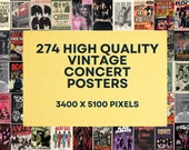 HIGH QUALITY Concert Poster 274 PIECES | Digital Item | 3400