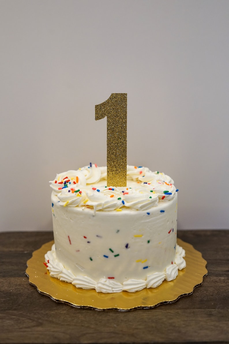 Number 1 Cake Topper, Glitter Cake Topper, First Birthday Etsy — free download