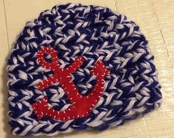 stitched anchor hat