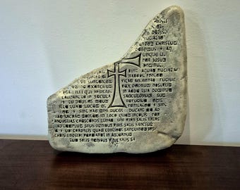 Indiana Grail Tablet Faux Stone Display Art 3 Dimensional Prop