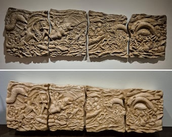 Great Hyperspace War Bas Relief (Palpatines Mural) Home Display Wall Art Piece