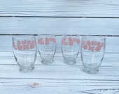 Pink Gooseberry Small Juice Shot glasses Set of 4