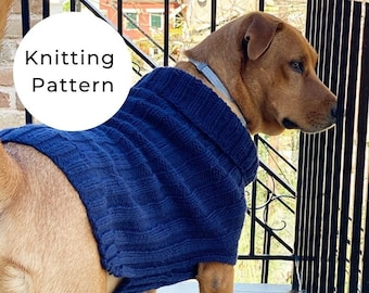 Dog sweater knitting pattern, dog sweater pattern, dog sweater, dog clothes, dog jumper pattern, dog sweater small, medium, large,