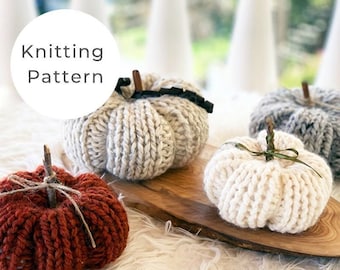 Pumpkin knitting pattern, pumpkin pattern, pumpkin, pumpkin decor, knitted pumpkin, farmhouse pumpkins, country pumpkins,