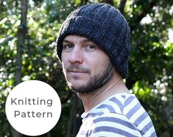 Knitting Pattern / Mariner hat pattern / Men&#39;s hat pattern / Mariner&#39;s hat pattern / Easy knitting pattern / Beanie pattern