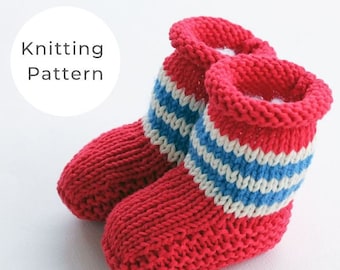 Baby booties knitting pattern, easy knit baby booties, baby booties pattern, baby knitting, knitting pattern, baby knits