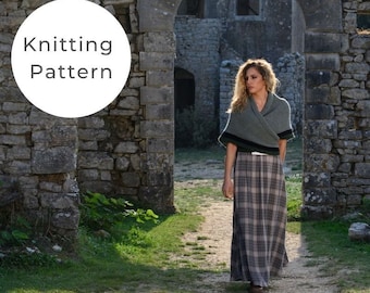 Outlander Shawl / Claire&#39;s Rent Shawl Knitting Pattern / Outlander Patterns / Outlander / Outlander Knitting Patterns / Rent Shawl /