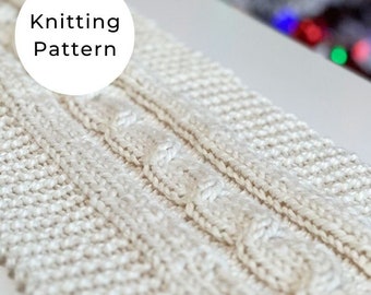 Table Runner Knitting Pattern, Table Decor Knitting Pattern, Home Decor Pattern, Knitted Table Runner Pattern, Table Runner Pattern