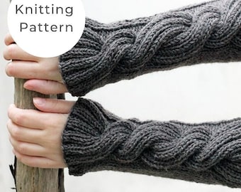 Knitting Pattern / Wrist Warmers / Wrist Warmers Pattern / Outlander Claire's Wrist Warmers / Wrist cuff / Arm Warmers / Outlander Patterns