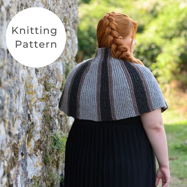 Brianna Capelet Knitting Pattern / Outlander Patterns / Outlander / Outlander Knitting Pattern / Capelet / Outlander Shawl