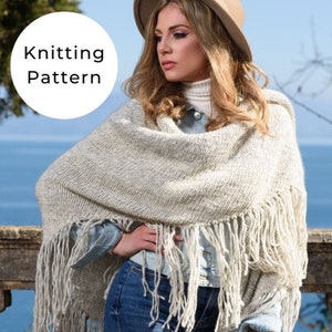 Fringe Shawl Knitting Pattern/The Snow And Ashes Shawl/ Knitting Pattern / Outlander Knitting Patterns / Outlander Shawl