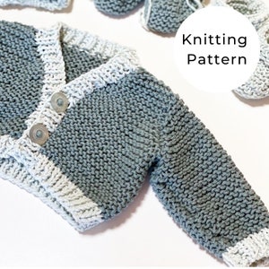 Baby cardigan knitting pattern, baby cardigan knitting patterns, baby cardigan pattern, baby knitting, baby cardigan knitted image 1