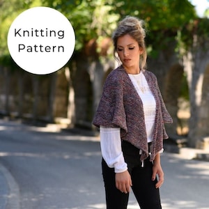 Easy Top Down Crescent Shawl Knitting Pattern/Shawl Patterns/Shawl Knitting Patterns/Crescent Shawl
