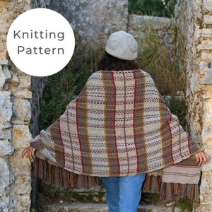 Fraser Tartan Shawl Knitting Pattern / Outlander Patterns / Outlander / Outlander Knitting Patterns / Plaid Shawl / Outlander Shawl