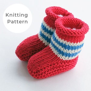 Baby booties knitting pattern, easy knit baby booties, baby booties pattern, baby knitting, knitting pattern, baby knits