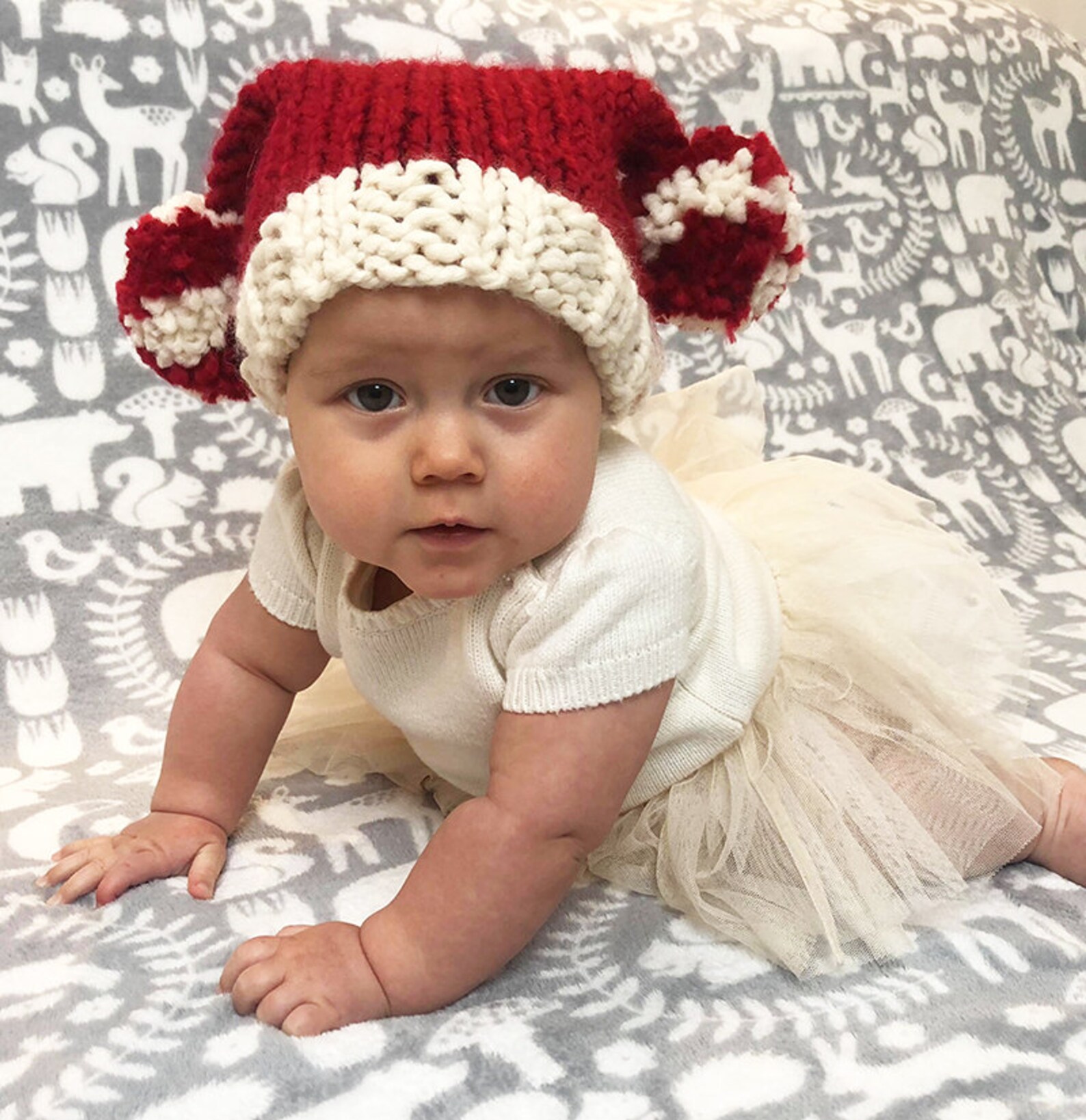 Baby Santa Hat Knitting Pattern Santa Sack Hat Pattern Etsy