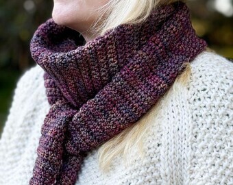 Skinny Scarf Crochet Pattern / Skinny Scarf Pattern /Skinny Scarf/ Scarf Pattern/ Crochet Scarf Pattern/ Crochet Scarf/ Skinny Crochet Scarf