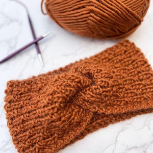 Twist Headband Knitting Pattern, Twisted Headband Pattern, Headband Knit Pattern, Headband Pattern, Twisted Knitted Headband Pattern