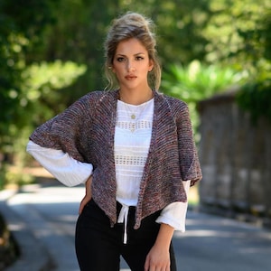 Easy Top Down Crescent Shawl Knitting Pattern/Shawl Patterns/Shawl Knitting Patterns/Crescent Shawl