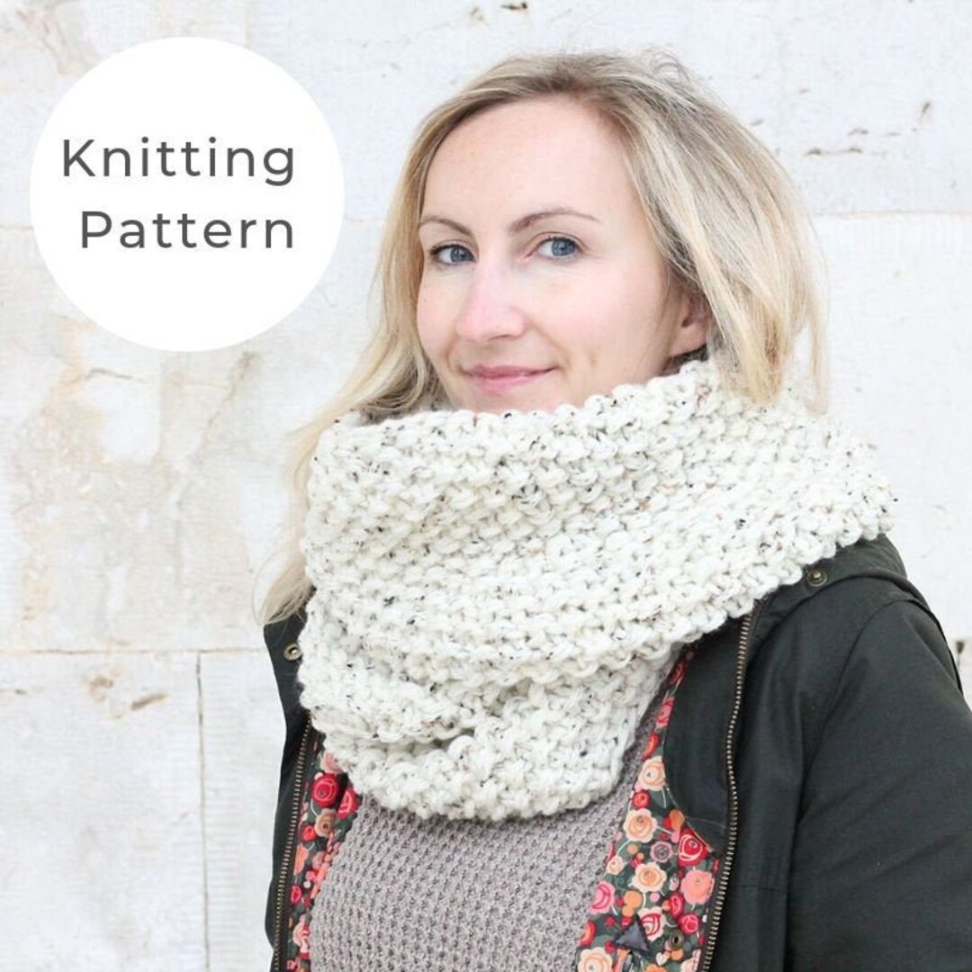 Knitting Pattern / Infinity Scarf Pattern / Infinity Scarf Knitting ...