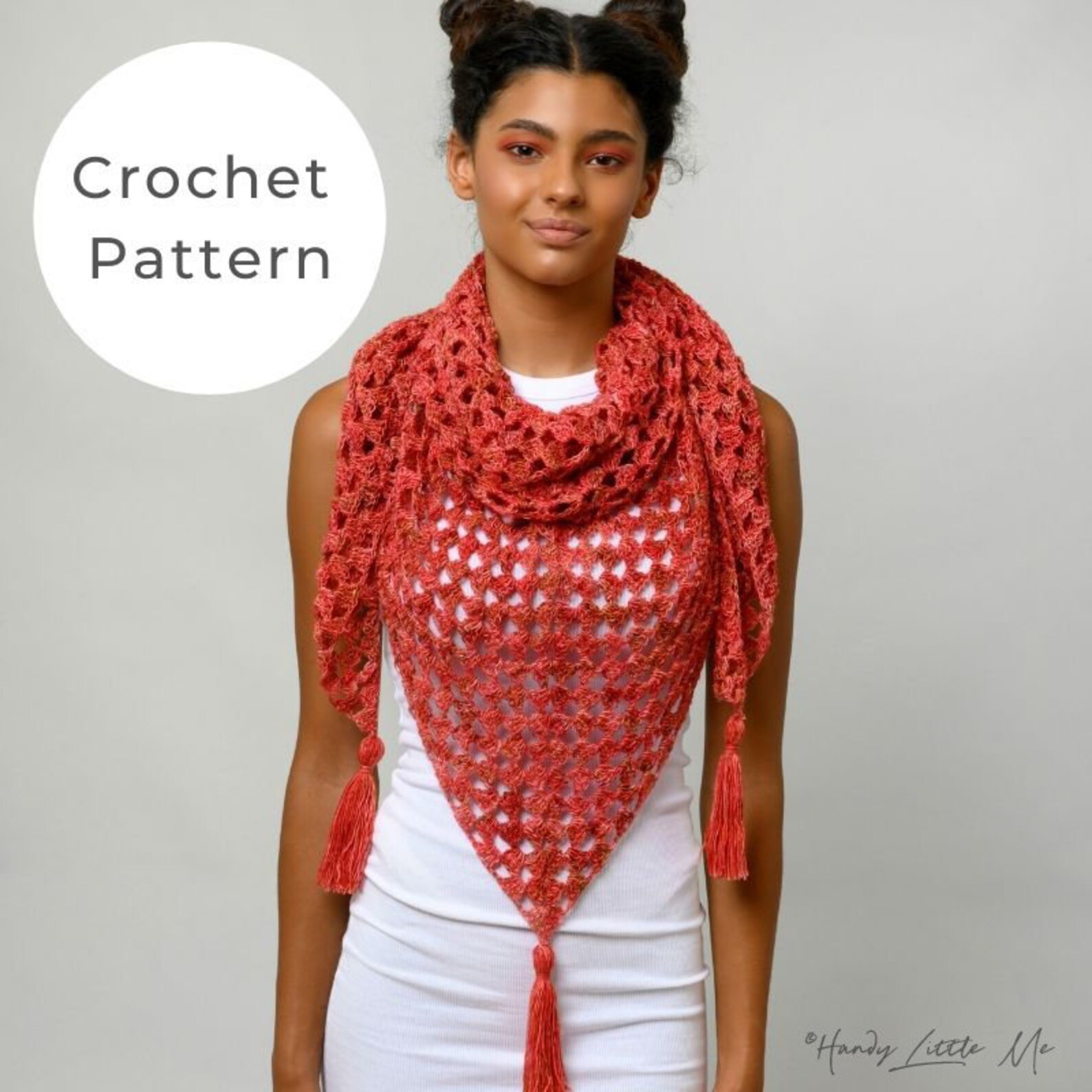 Granny Triangle Shawl Crochet Pattern Shawl Crochet Pattern - Etsy
