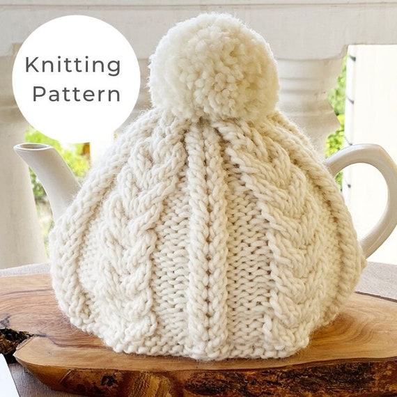 Cable Knit Tea Cosy Knitting Pattern, Tea Cosy Pattern, Tea Cosy UK, Tea Cosy  Knitted Tea Cosy, Tea Cozies, Cable Knit, -  Canada