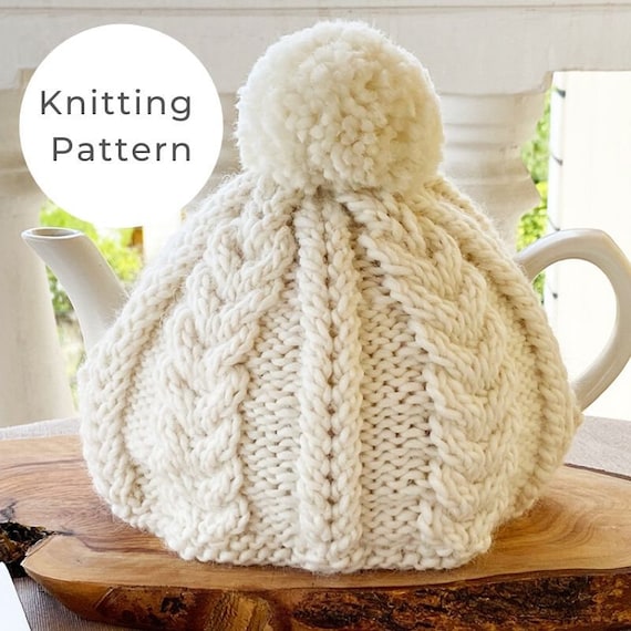 Cable Knit Tea Cosy Knitting Pattern, Tea Cosy Pattern, Tea Cosy UK, Tea Cosy  Knitted Tea Cosy, Tea Cozies, Cable Knit, -  Canada