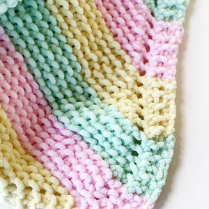 Corner To Corner Baby blanket pattern, baby blanket knitting pattern, baby knitting patterns, baby knits, Striped Baby Blanket, image 4