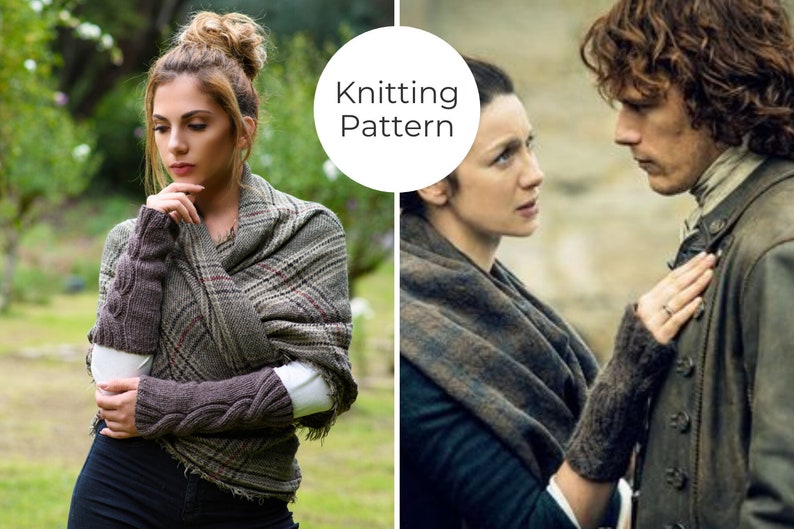 Knitting Pattern Wrist Warmers Wrist Warmers Pattern Outlander Claire/'s Wrist Warmers Wrist cuff Arm Warmers Outlander Patterns
