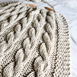 Grobstrick Decke Strickmuster, Decke Muster, Zopfmuster, Grobstrick Decke, Zopfmuster, Grobstrick Decke, Decke