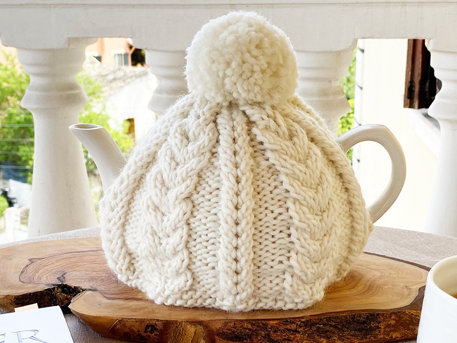 Cable Knit Tea Cosy Knitting Pattern Tea Cosy Pattern Tea - Etsy
