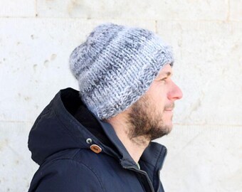 Knitting Pattern / Men's Hat Pattern / Men's Knit Hat / Simple Hat Pattern / Easy Knitting Pattern / Beanie Pattern