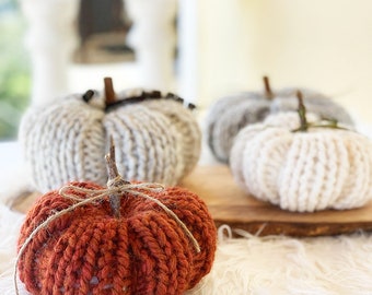Pumpkin knitting pattern, pumpkin pattern, pumpkin, pumpkin decor, knitted pumpkin, farmhouse pumpkins, country pumpkins,