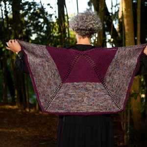 Vervain 3/4 Shawl Knitting Pattern/Shawl Pattern/Shawl Knitting Pattern/3/4 Shawl Pattern/Knitted Shawl image 8