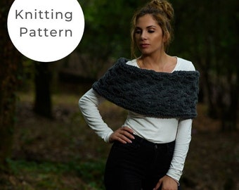 Cable Shrug Knitting Pattern / Outlander Patterns / Outlander / Shrug Pattern / Honeycomb Cable / Cable Knit / Cable Knitting