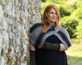 Modèle de tricot Capelet Brianna / Modèles Outlander / Outlander / Modèle de tricot Outlander / Capelet / Châle Outlander