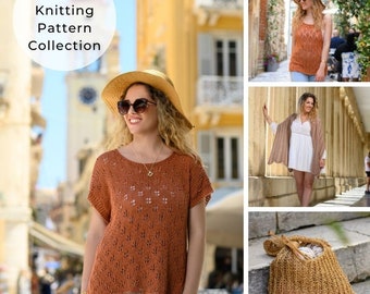 The Muses Collection, Knitting Patterns, Summer Knitting Patterns, Top Knitting Patterns, Shawl Knitting Patterns,