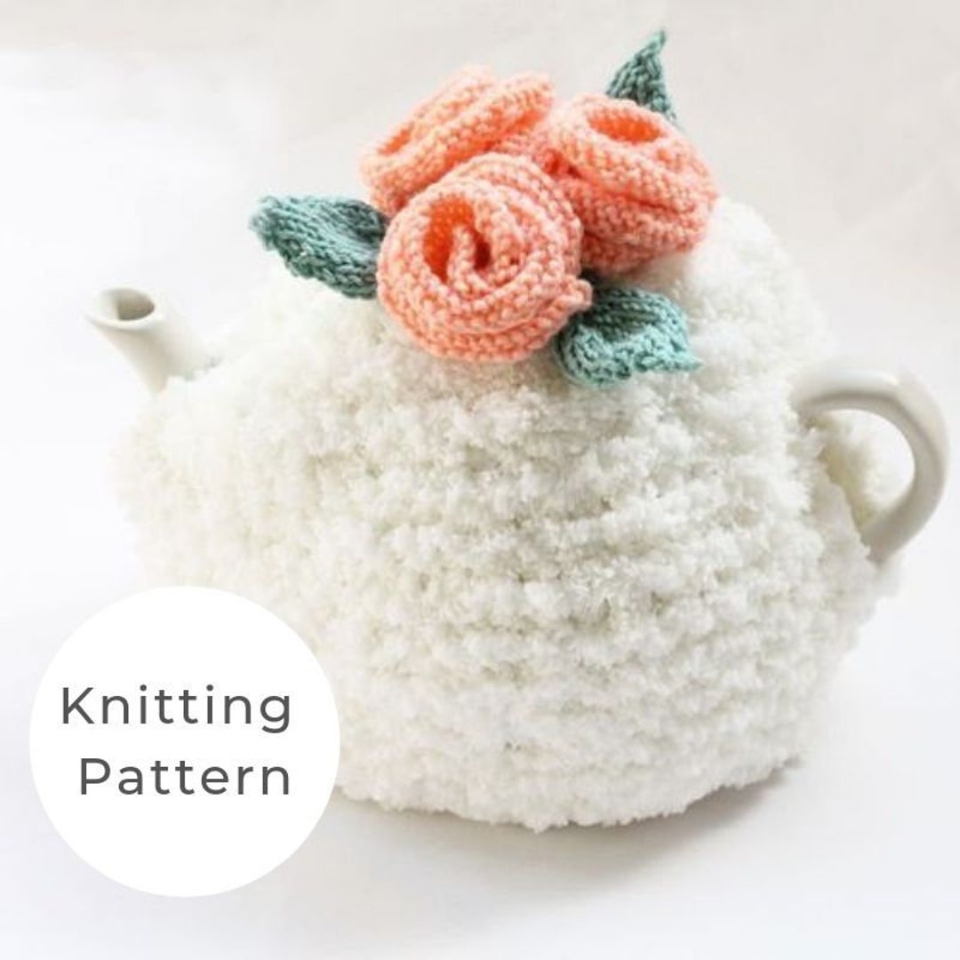 Flower Tea Cosy Pattern Tea Cosy Knitting Pattern Tea Cosy - Etsy