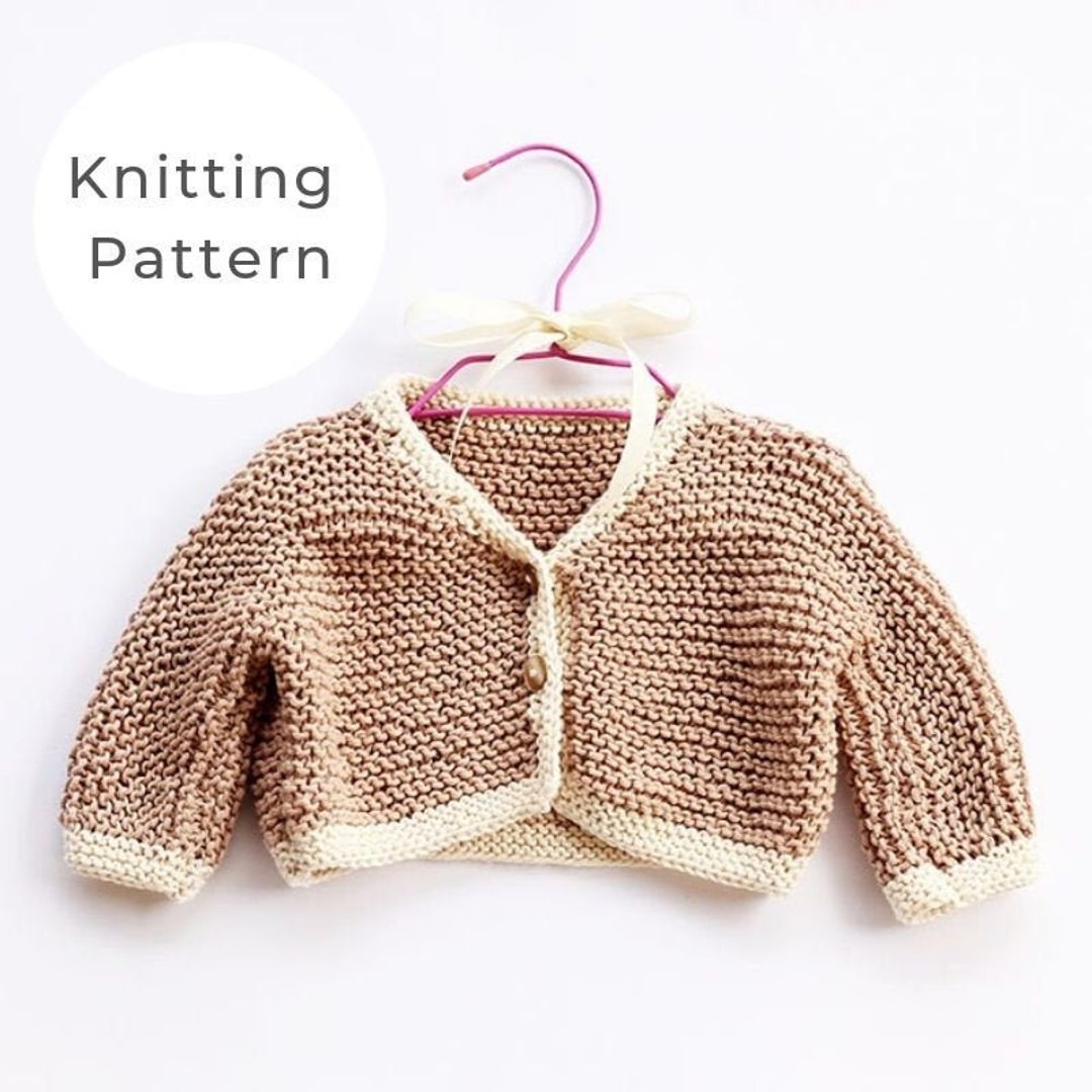 Baby Cardigan Knitting Pattern Baby Cardigan Knitting - Etsy