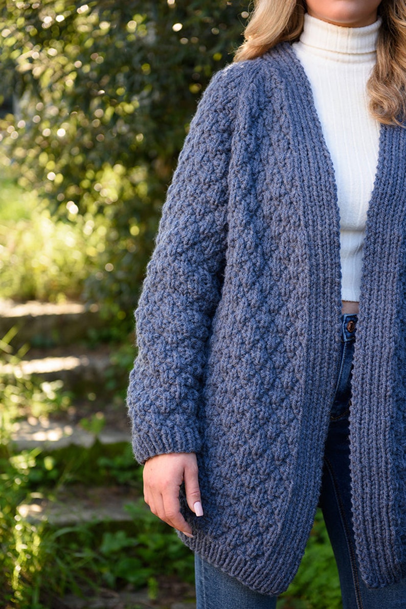 Claire's Blue Modern Cardigan Knitting Pattern / Outlander Patterns / Outlander / Outlander Knitting Patterns / Claire Cardigan Season 5 image 9