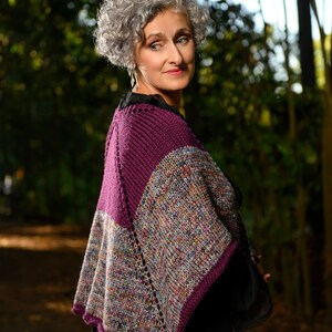 Vervain 3/4 Shawl Knitting Pattern/Shawl Pattern/Shawl Knitting Pattern/3/4 Shawl Pattern/Knitted Shawl image 3