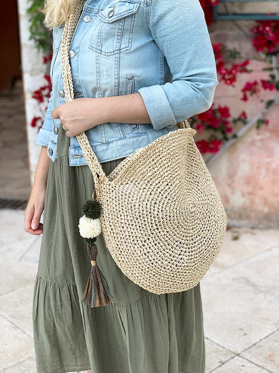 Sac au crochet rond top