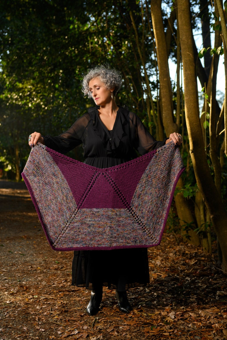 Vervain 3/4 Shawl Knitting Pattern/Shawl Pattern/Shawl Knitting Pattern/3/4 Shawl Pattern/Knitted Shawl image 5