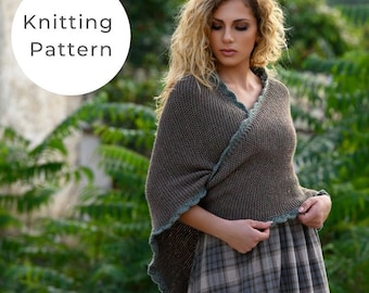 Outlander Shawl / Journeycake Shawl Knitting Pattern / Outlander Patterns / Outlander / Outlander Knitting Pattern / Triangle Shawl /