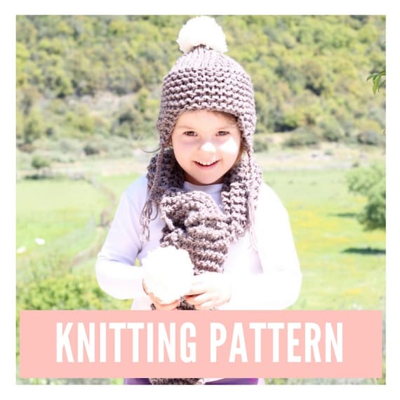 Kids Hat And Scarf Knitting Pattern Kids Beanie Pattern Easy Knitting Pattern Knitting Pattern Kids Hat Pattern Beanie Pattern