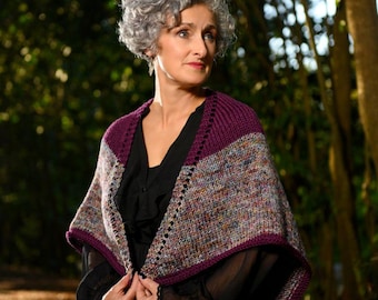 Vervain 3/4 Shawl Knitting Pattern/Shawl Pattern/Shawl Knitting Pattern/3/4 Shawl Pattern/Knitted Shawl